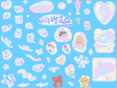 [굿노트 스티커] 비눗방울 다꾸 스티커