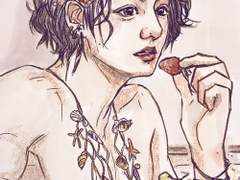 욕조의 인어꾸기