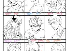 트친의 최애 그리기~!