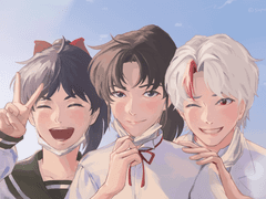 모로하랑 세츠나랑 토와