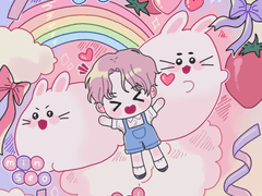 민서 키링용 도안