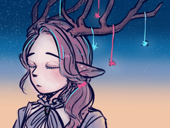 자캐랑 겜 연성