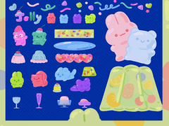 [굿노트 스티커] 젤리 다꾸 스티커