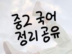 중2-1 국어 요약 정리