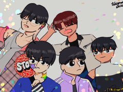 210516 남자캐릭터 단체그림