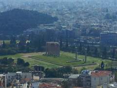 그리스 아테네 ~ 아크로폴리스에서 내려다본 제우스 신전 전경