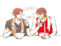 MIU404 ) 얼굴에 묻었어.