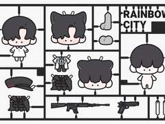 수환석화 프라모델 엽서 도안 배포