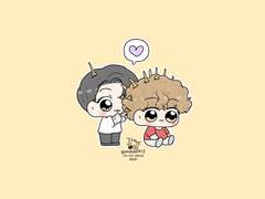 푸들 포크 폰배경