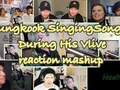 [BTS] Jungkook Singing Songs During His Vlive｜reaction mashup