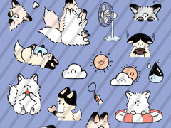 키타상네 여우들 스티커-1