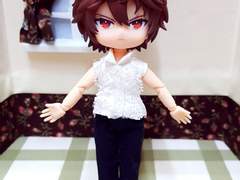 [오비츠11 옷 패턴(도안)]뒷여밈 셔츠 - 긴팔, 반팔 겸 민소매 슬림핏