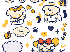 [데뷔못/데못죽] 굿노트 문댕스티커