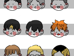 하이큐 스티커 도안