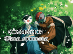 풀채색 일러스트/전신 커미션