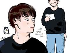 엑소오락관 낙서