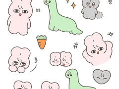 (무료) 기묘한 친구들 굿노트 스티커