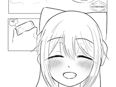 시즈쿠랑 카나타가 영화 약속잡는 만화