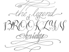 핸드 레터링 <브루클린 브릿지의 전설>
