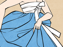 한복 그리기 01 한복 치마 그리는 법