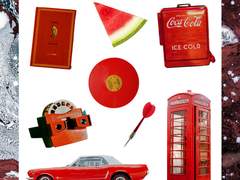 [굿노트 스티커] 빨강 레트로 스티커