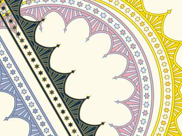 아르누보 풍 별모양 브러시 7종