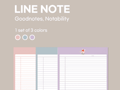 [용감한 꽁이] 굿노트 노타빌리티 디지털 라인 노트
