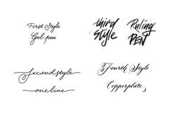 한 문장 간단 영문 캘리 커미션