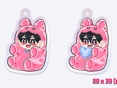 구미캣 유진 키링 도안