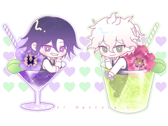 코마에다 오마 키링 도안+히나나미 아이콘