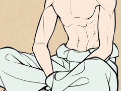 한복 그리기 02 한복 바지 그리는 법