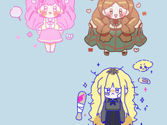 [굿노트] 리본소녀 다꾸 스티커