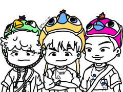 20210614 머스터 소우주 뷔랩홉 4 (제이홉, 알엠, 뷔)