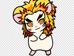 렌고쿠 햄토리 키링 도안