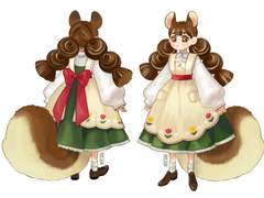 캐릭터 전신 앞뒤