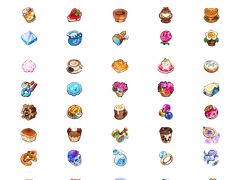 [스티커] 게임 쿠키런 킹덤 생산품 스티커