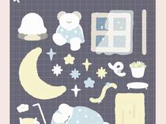 [틈새간격] 굿노트스티커/디지털 스티커 공유(png파일)