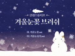 겨울눈꽃 브러쉬