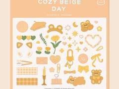 [ goodnote sticker ] COZY BEIGE DAY