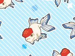 단정금붕어 데코 브러시 + PNG