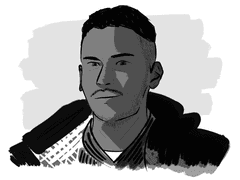 카일 "가즈" 게릭 잉크 그림