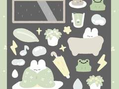 [틈새간격] 굿노트스티커/디지털 스티커 공유(png파일)