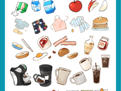 [굿노트][스티커] 조찬 스티커