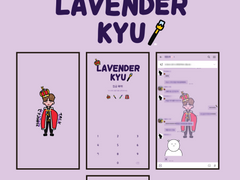 카카오톡 테마 - 라벤더규 (LavenderKyu 8.0 / 9.1.0)