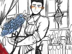 사카즈키(아카이누) 꽃집