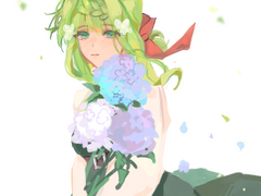 Decorate anemone at the wedding