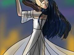 바이올린을 하는 아가