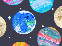 행성 데코 브러시