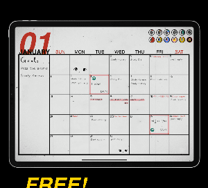 [무료] 에브리데이식스 굿노트 월간 계획표