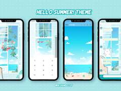 Hello Summer! 카카오톡 테마 배포